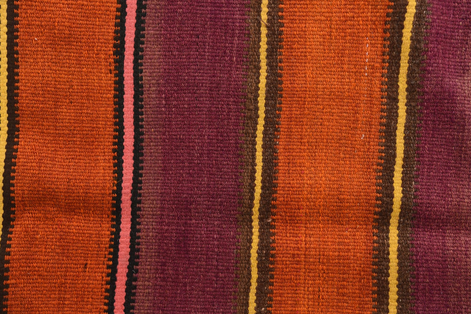 6' 3 x 9' 4 Hand Woven Kilim Fars Wool Runner Rug