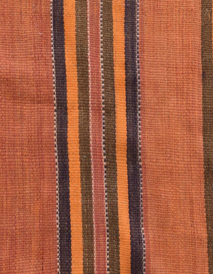 Detail image of 4' 2 x 13' 4  Hand Woven Kilim Fars Wool Runner Rug