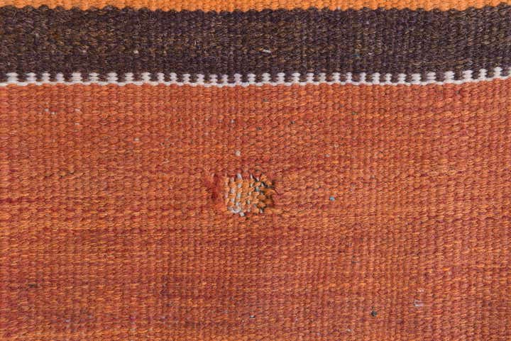 4' 2 x 13' 4 Hand Woven Kilim Fars Wool Runner Rug