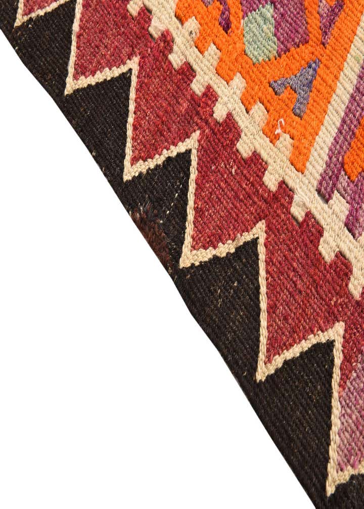 4' 4 x 11' 2 Hand Woven Kilim Fars Wool Runner Rug