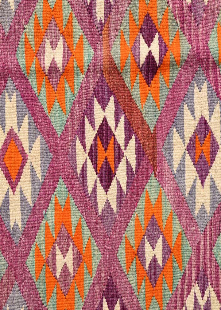 4' 4 x 11' 2 Hand Woven Kilim Fars Wool Runner Rug