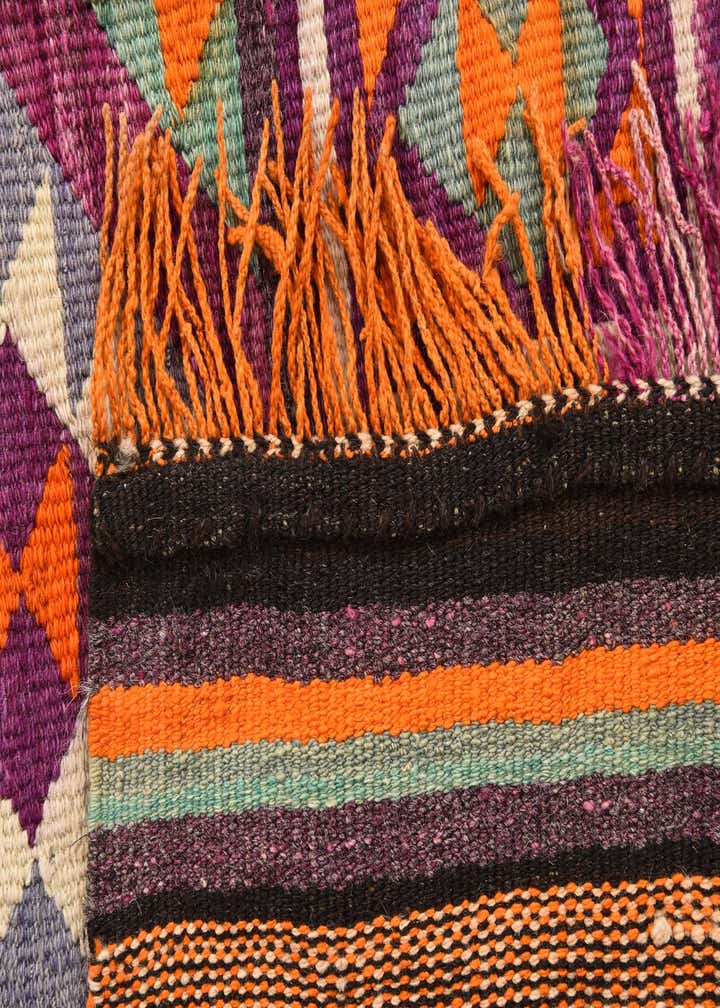 4' 4 x 11' 2 Hand Woven Kilim Fars Wool Runner Rug