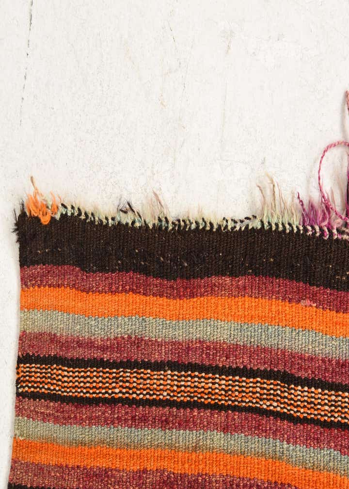4' 4 x 11' 2 Hand Woven Kilim Fars Wool Runner Rug