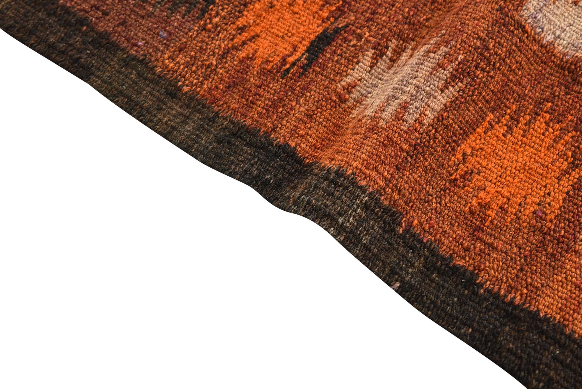 4' x 10' 8 Hand Woven Kilim Fars Wool Runner Rug