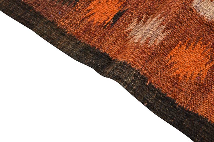 Detail image of 4' x 10' 8 Hand Woven Kilim Fars Wool Runner Rug