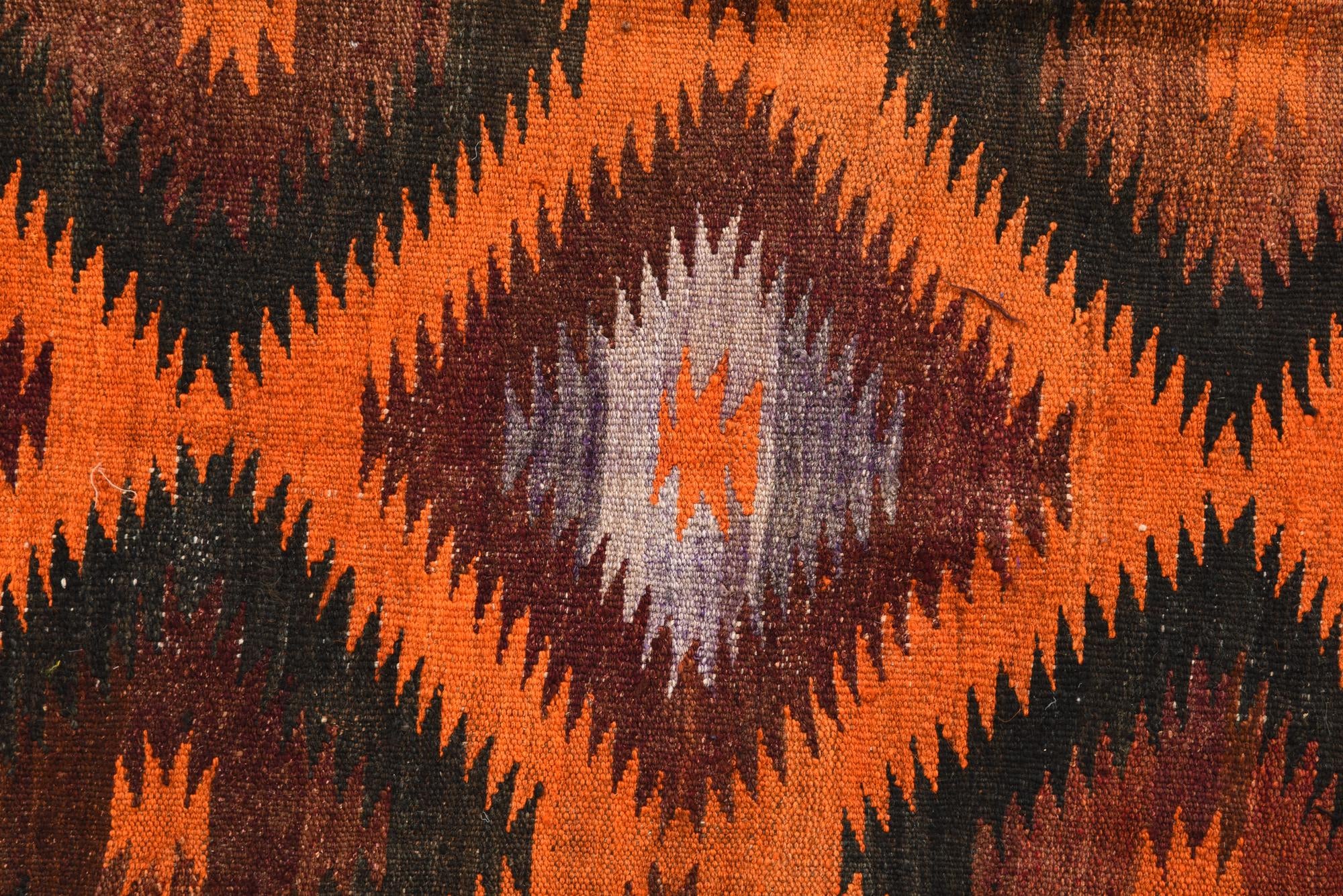 4' x 10' 8 Hand Woven Kilim Fars Wool Runner Rug