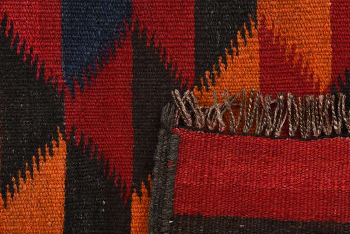 55cm x 330cm Hand Woven Kilim Fars Wool Runner Rug