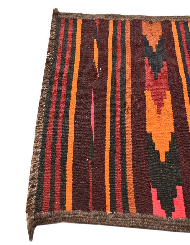 Detail image of 1' 9 x 10' 4  Hand Woven Kilim Fars Wool Runner Rug