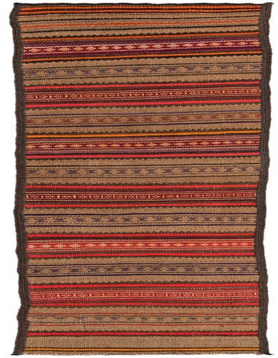 Detail image of 1' 10 x 10' Hand Woven Kilim Fars Wool Runner Rug