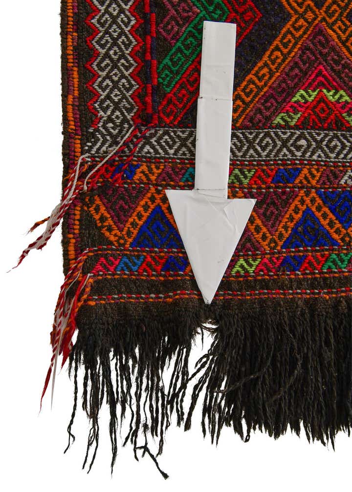 2' 4 x 8' Hand Woven Kilim Fars Wool Runner Rug