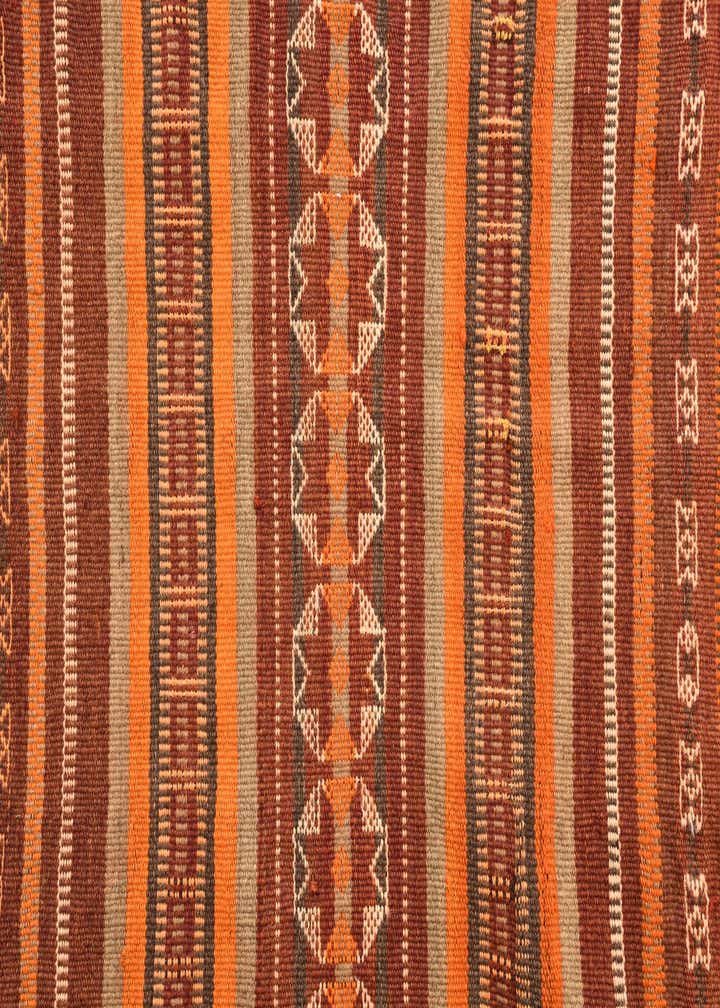 3' 9 x 9' 3 Hand Woven Kilim Fars Wool Runner Rug