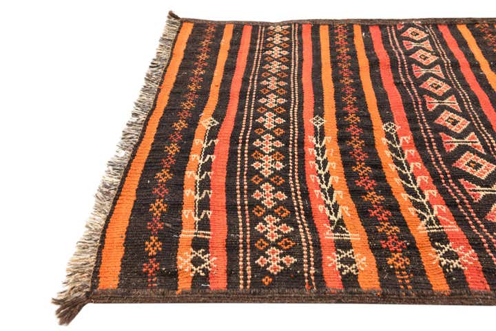 2' 2 x 10' 3 Hand Woven Kilim Fars Wool Runner Rug