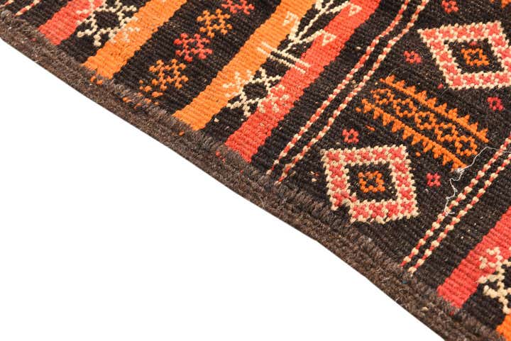 2' 2 x 10' 3 Hand Woven Kilim Fars Wool Runner Rug