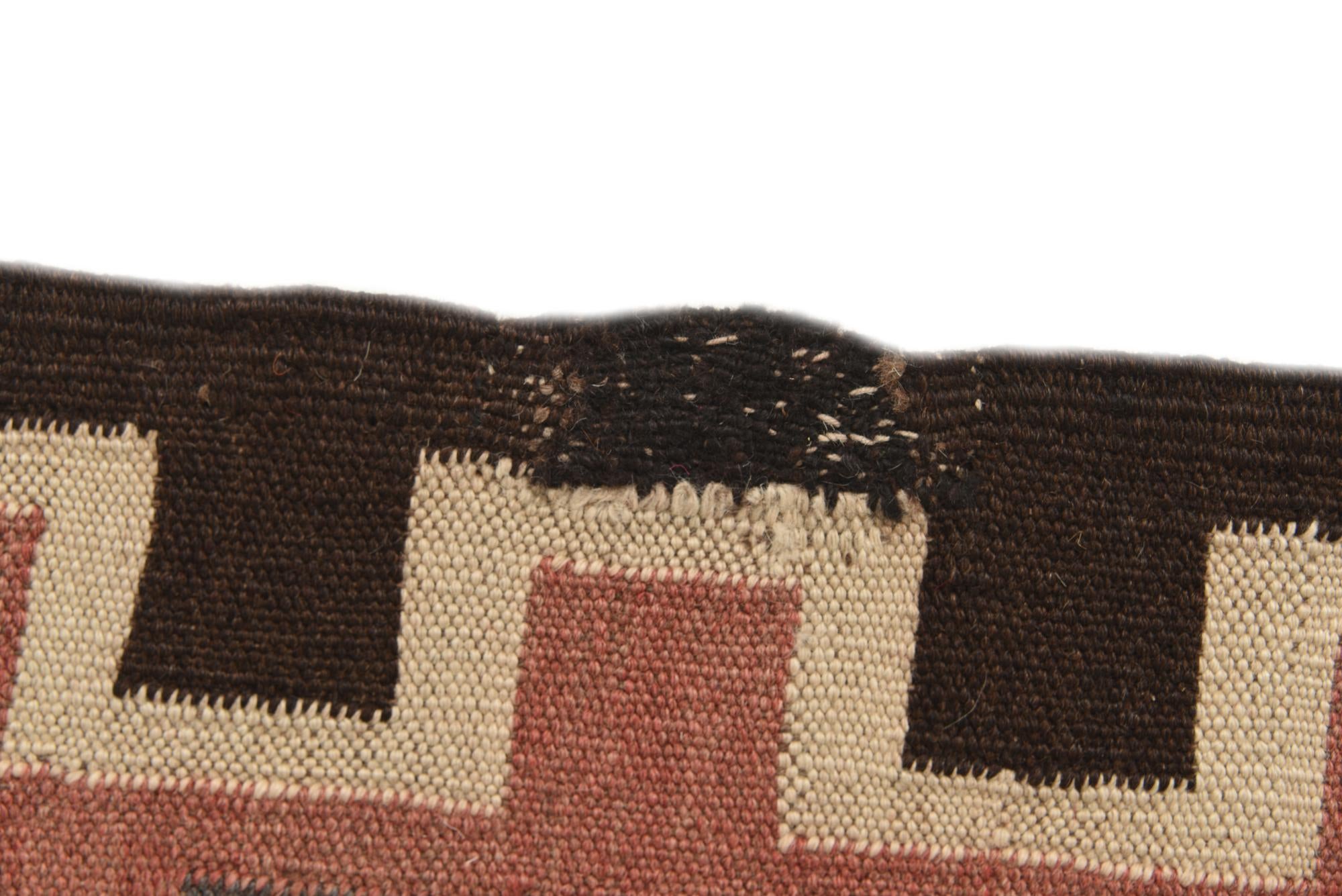 5' 2 x 12' 2 Hand Woven Kilim Fars Wool Runner Rug