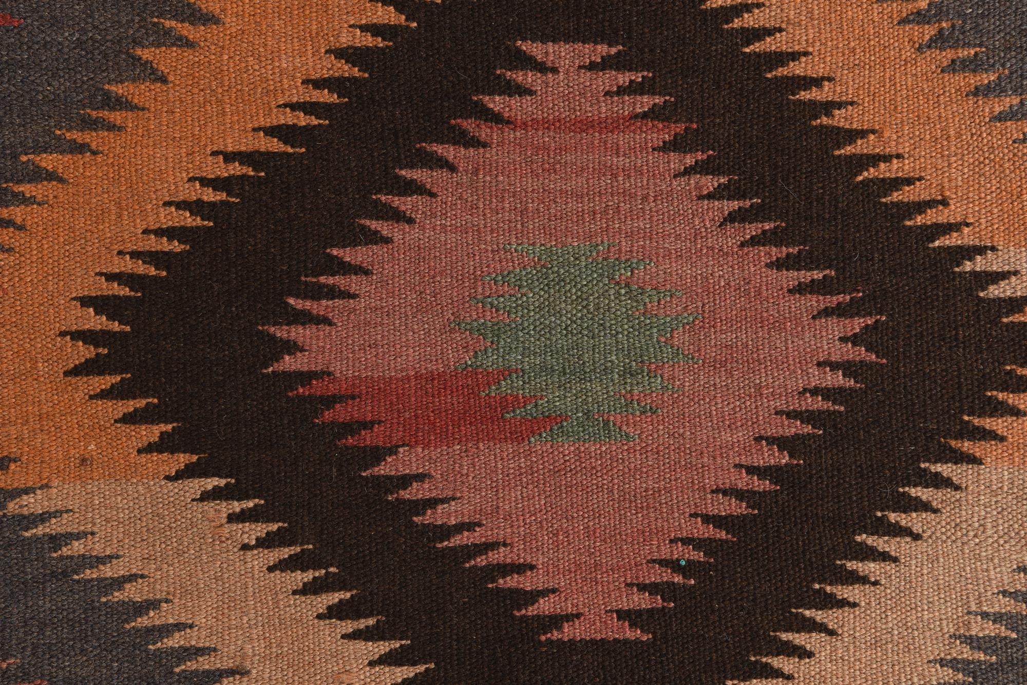 5' 2 x 12' 2 Hand Woven Kilim Fars Wool Runner Rug