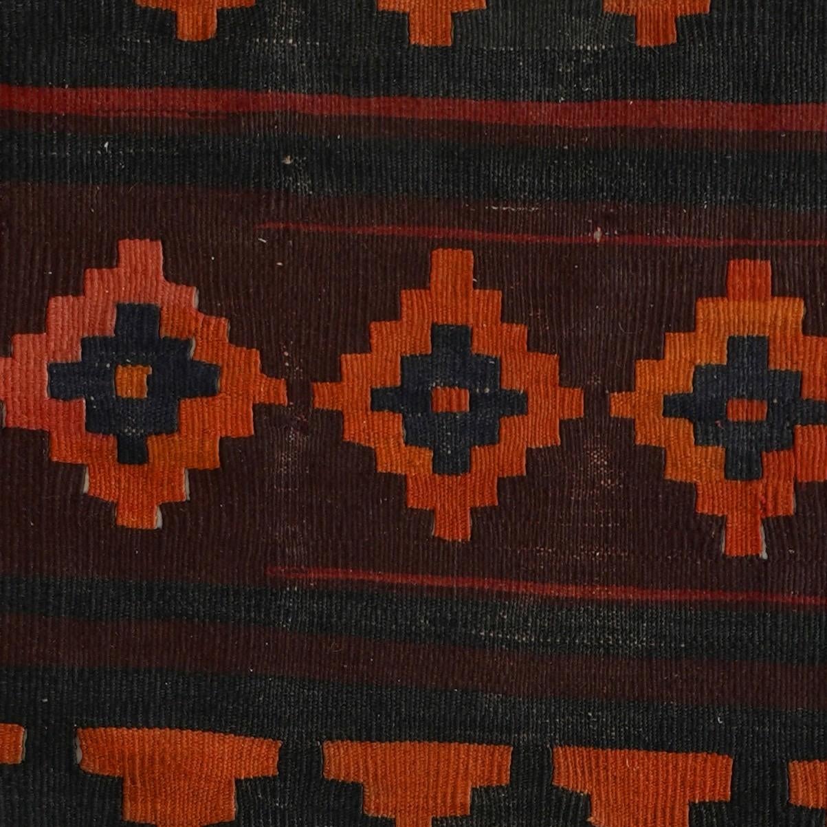 100cm x 335cm Hand Woven Kilim Fars Wool Runner Rug