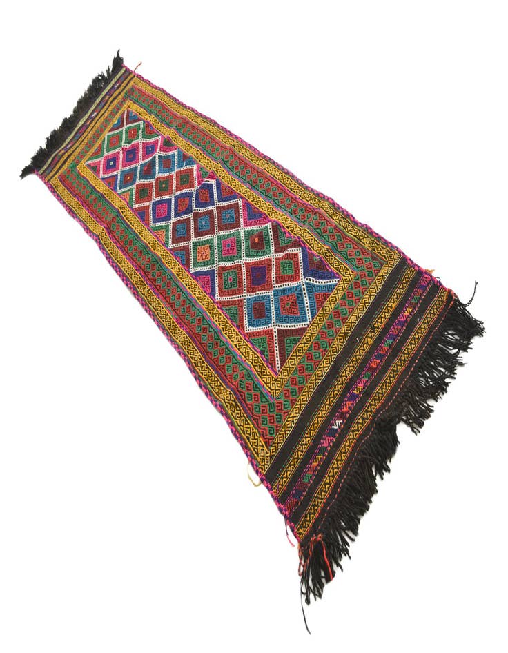 Detail image of 2' 4 x 8'  Hand Woven Kilim Fars Wool Runner Rug