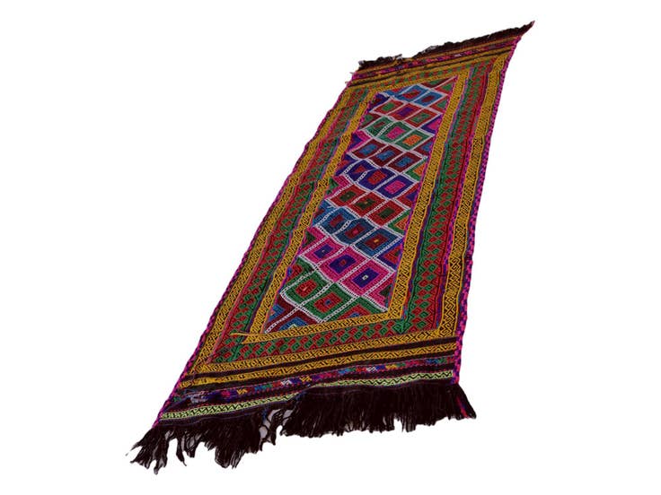 Detail image of 2' 4 x 8' Hand Woven Kilim Fars Wool Runner Rug