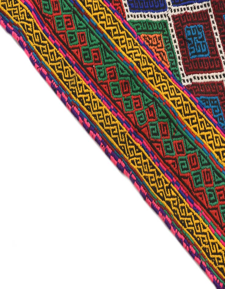 Detail image of 2' 4 x 8'  Hand Woven Kilim Fars Wool Runner Rug