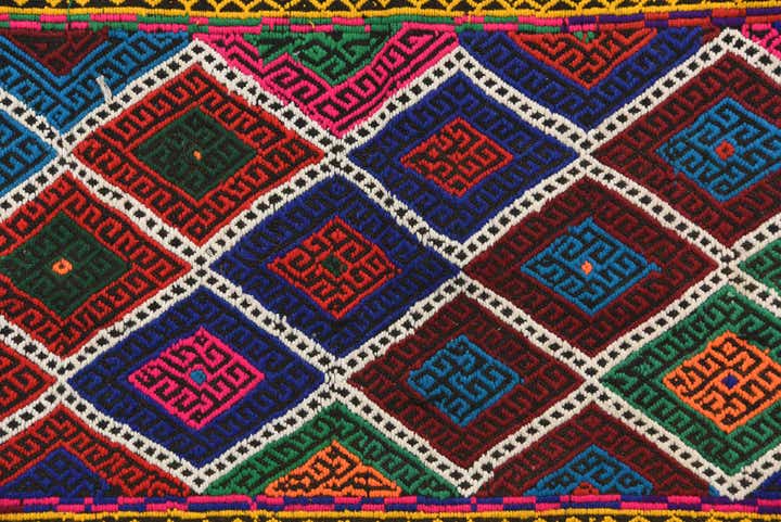 2' 4 x 8' Hand Woven Kilim Fars Wool Runner Rug