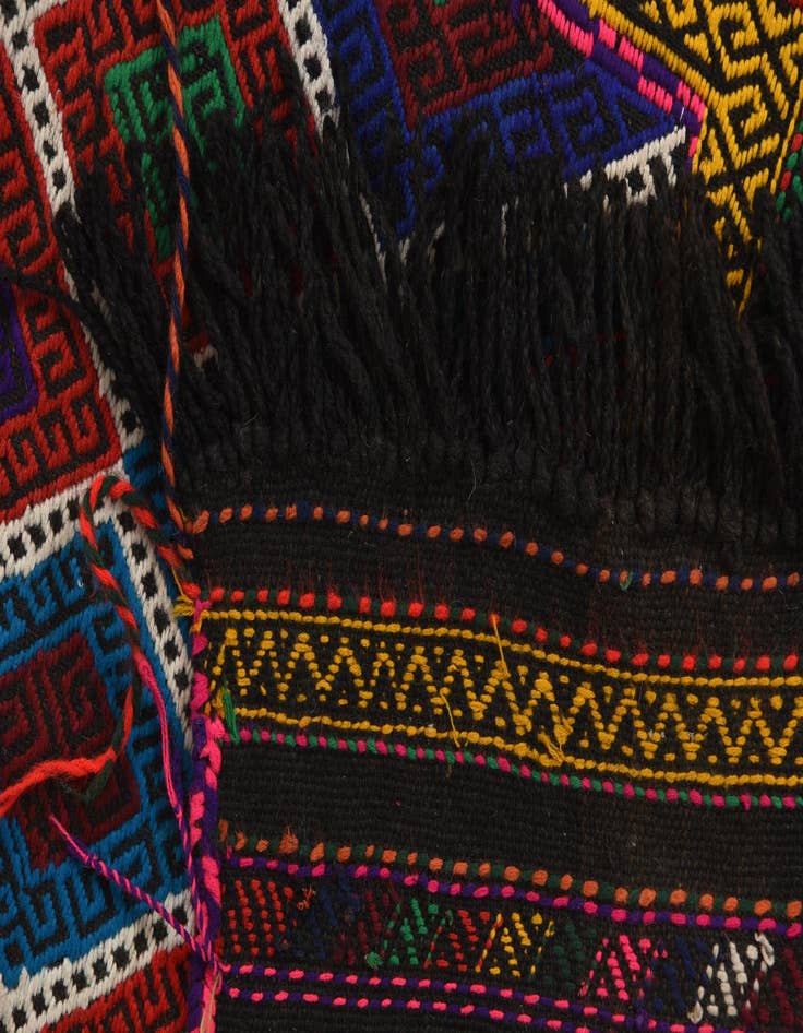 Detail image of 2' 4 x 8'  Hand Woven Kilim Fars Wool Runner Rug