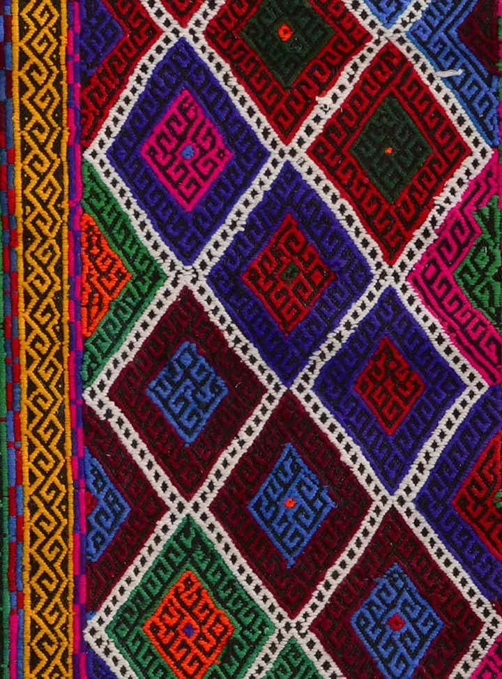 2' 4 x 8' Hand Woven Kilim Fars Wool Runner Rug
