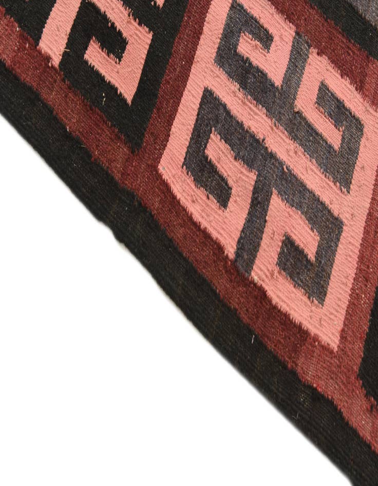 Detail image of 4' 10 x 12'  Hand Woven Kilim Fars Wool Runner Rug