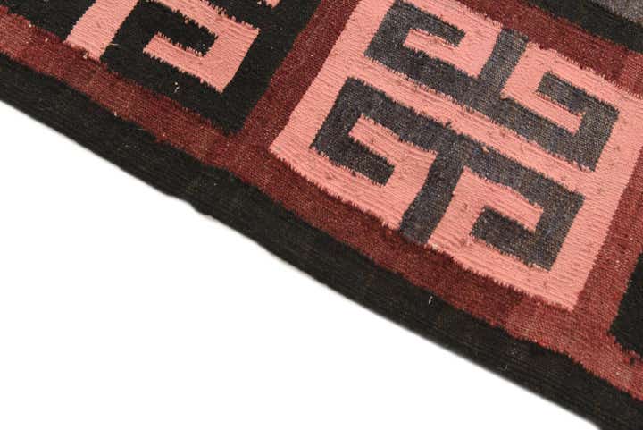 4' 10 x 12' Hand Woven Kilim Fars Wool Runner Rug