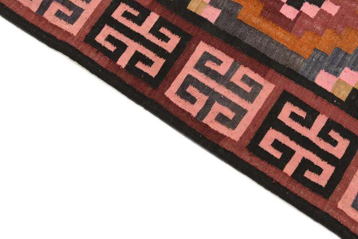 4' 10 x 12' Hand Woven Kilim Fars Wool Runner Rug