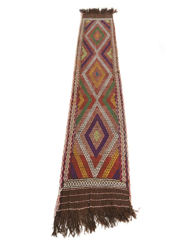 Detail image of 2' 4 x 8' 3  Hand Woven Kilim Fars Wool Runner Rug