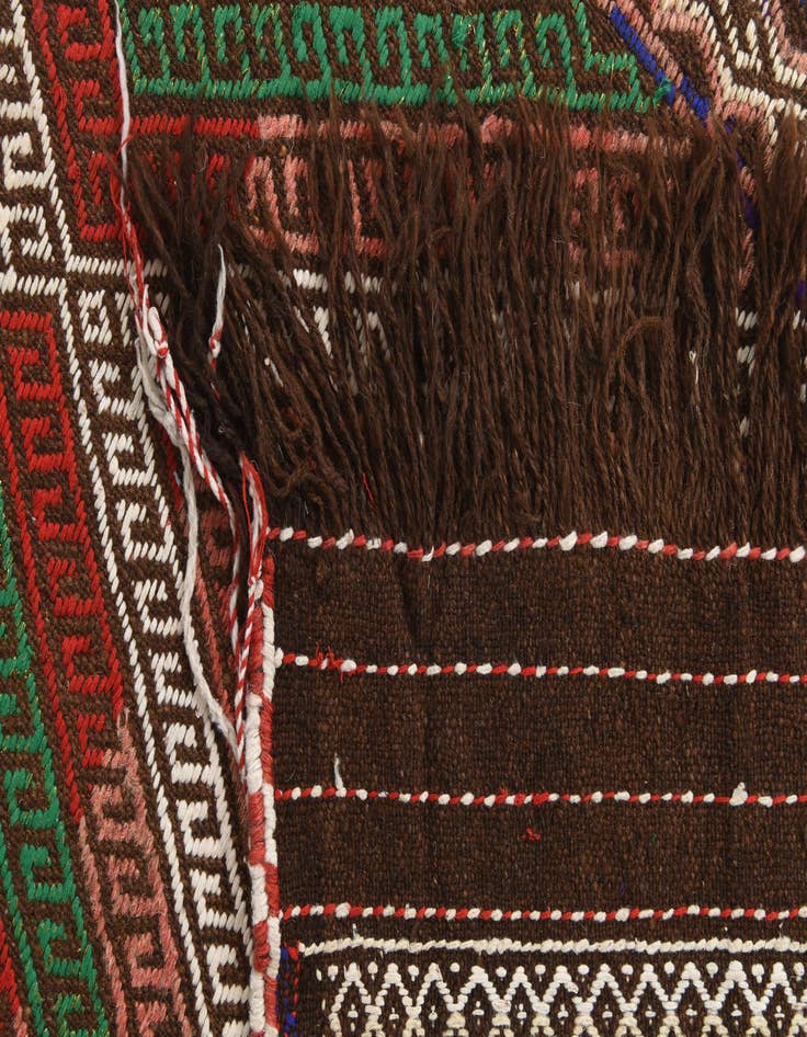 Detail image of 2' 4 x 8' 3  Hand Woven Kilim Fars Wool Runner Rug