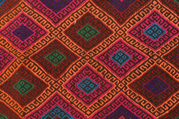 2' 3 x 7' 8 Hand Woven Kilim Fars Wool Runner Rug