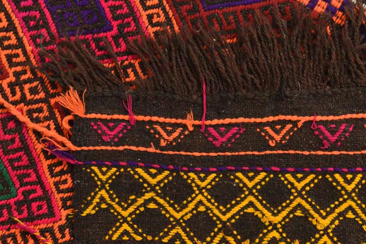 2' 3 x 7' 8 Hand Woven Kilim Fars Wool Runner Rug