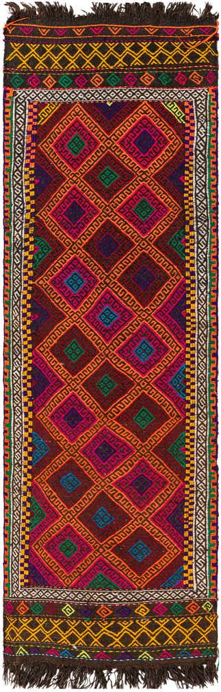 2' 3 x 7' 8 Hand Woven Kilim Fars Wool Runner Rug
