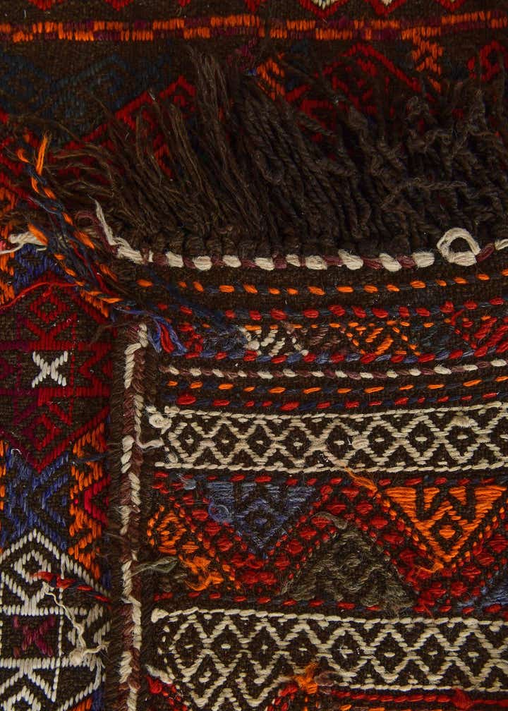2' 7 x 9' 2 Hand Woven Kilim Fars Wool Runner Rug