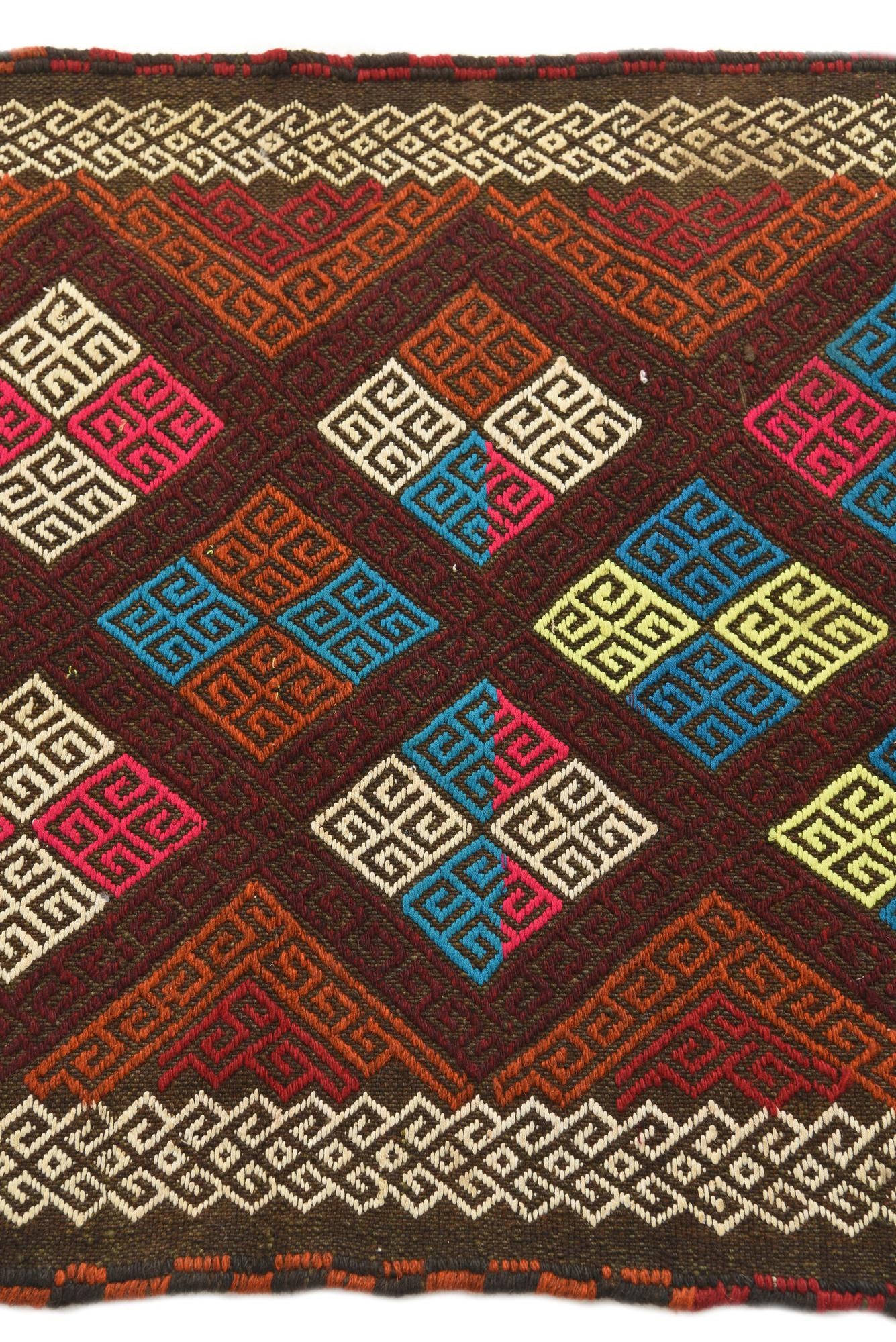 2' 5 x 10' 1 Hand Woven Kilim Fars Wool Runner Rug