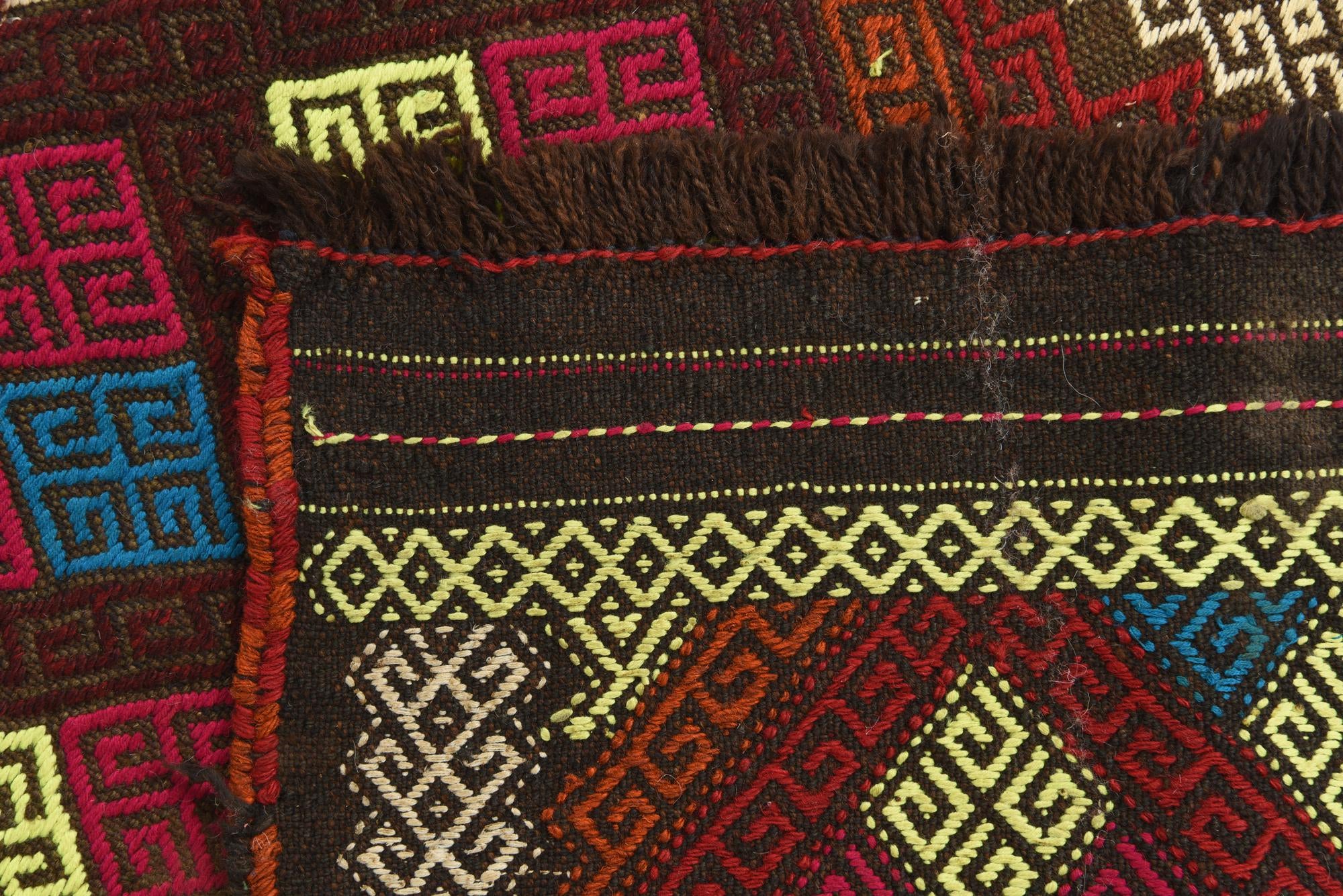 2' 5 x 10' 1 Hand Woven Kilim Fars Wool Runner Rug