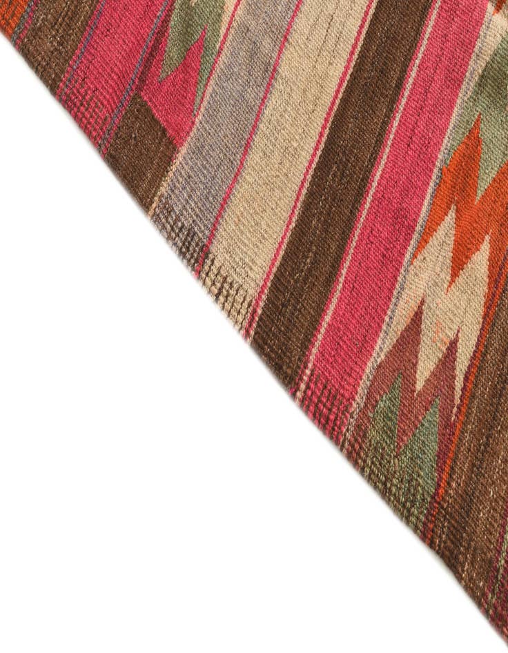 Detail image of 5' x 10' 10  Hand Woven Kilim Fars Wool Runner Rug