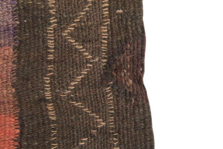 4' 5 x 11' 9 Hand Woven Kilim Fars Wool Runner Rug