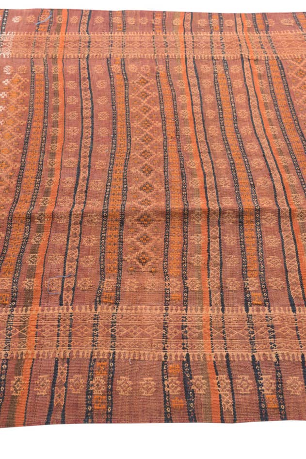 Detail image of 4' 6 x 13' Hand Woven Kilim Fars Wool Runner Rug