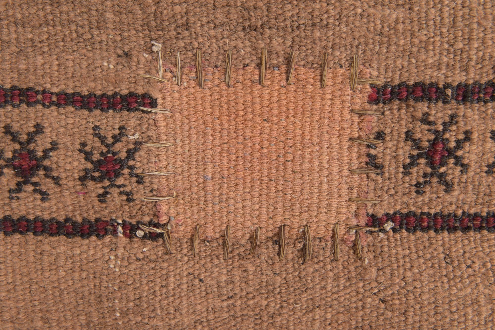 3' 9 x 10' 2 Hand Woven Kilim Fars Wool Runner Rug