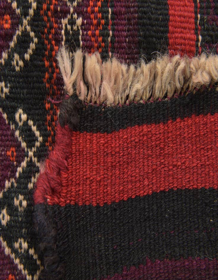 Detail image of 3' 10 x 10' 1  Hand Woven Kilim Fars Wool Runner Rug