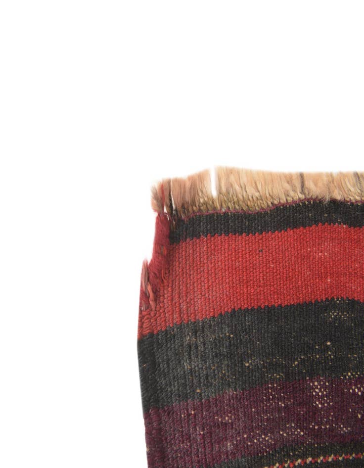 Detail image of 3' 10 x 10' 1  Hand Woven Kilim Fars Wool Runner Rug