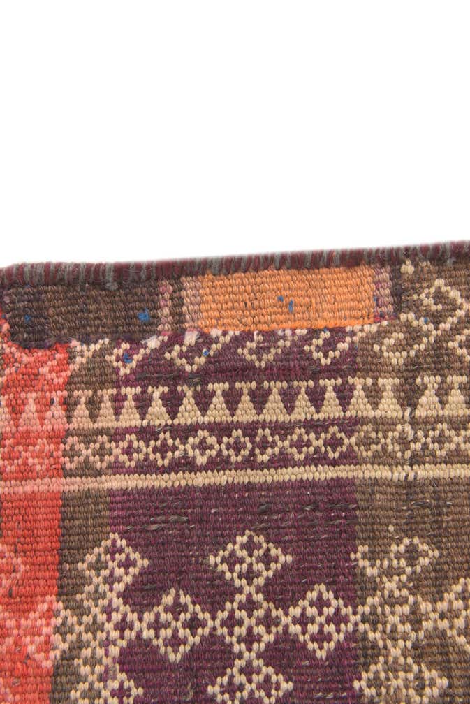 4' 1 x 13' 1 Hand Woven Kilim Fars Wool Runner Rug