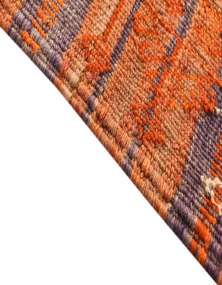 Detail image of 4' 5 x 12' 1  Hand Woven Kilim Fars Wool Runner Rug