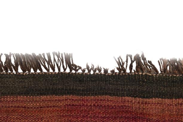 4' 5 x 10' 8 Hand Woven Kilim Fars Wool Runner Rug