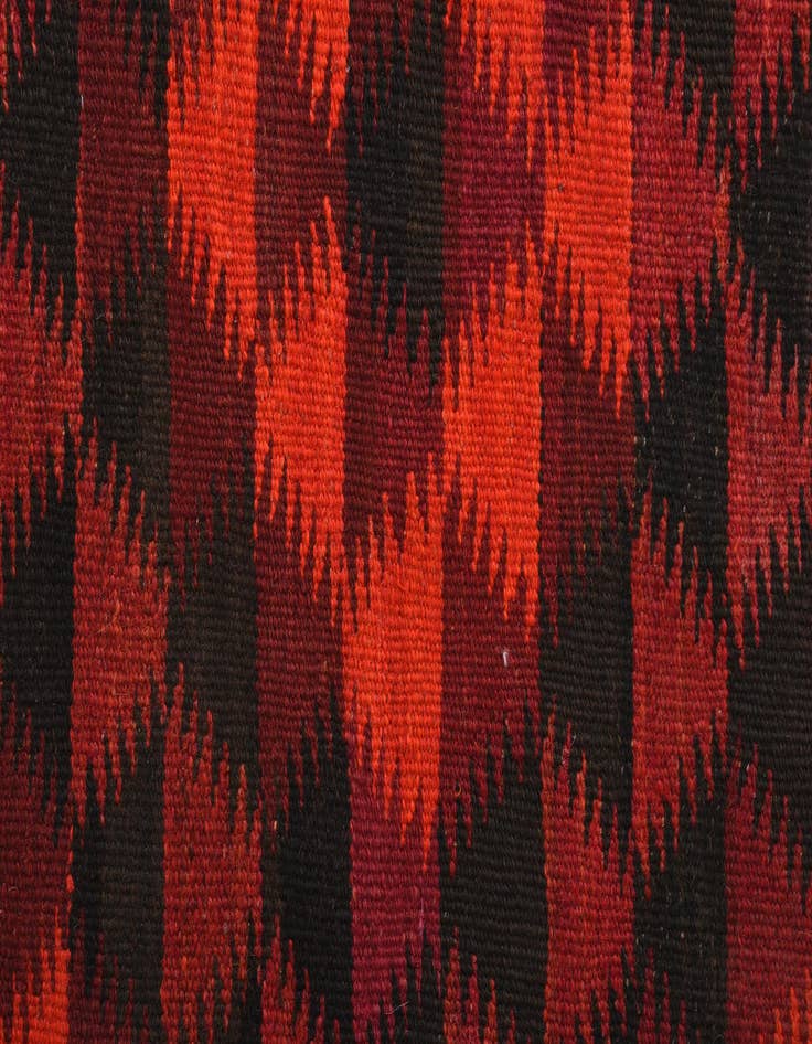 Detail image of 2' 2 x 14' Hand Woven Kilim Fars Wool Runner Rug