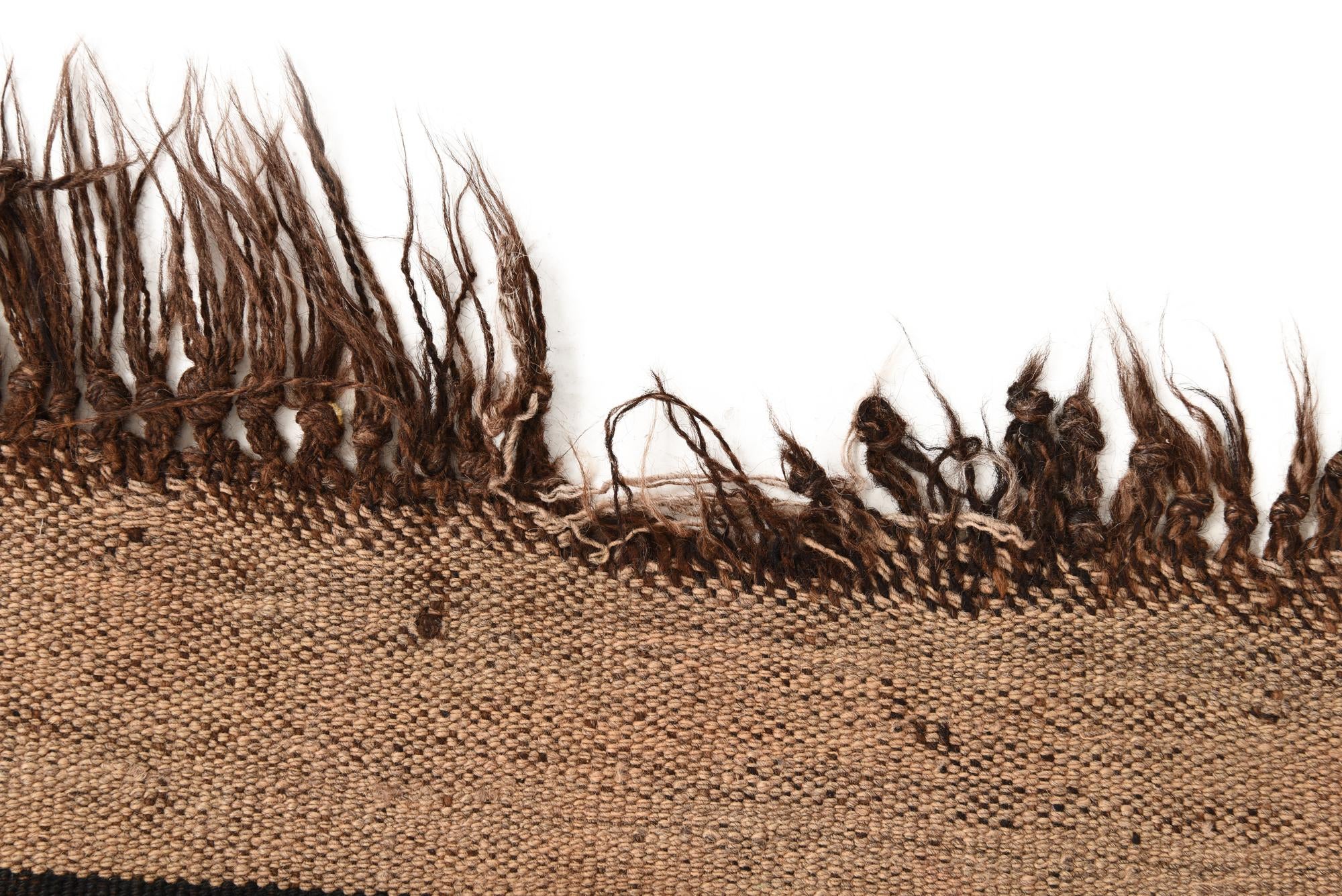 4' 7 x 12' 2 Hand Woven Kilim Fars Wool Runner Rug