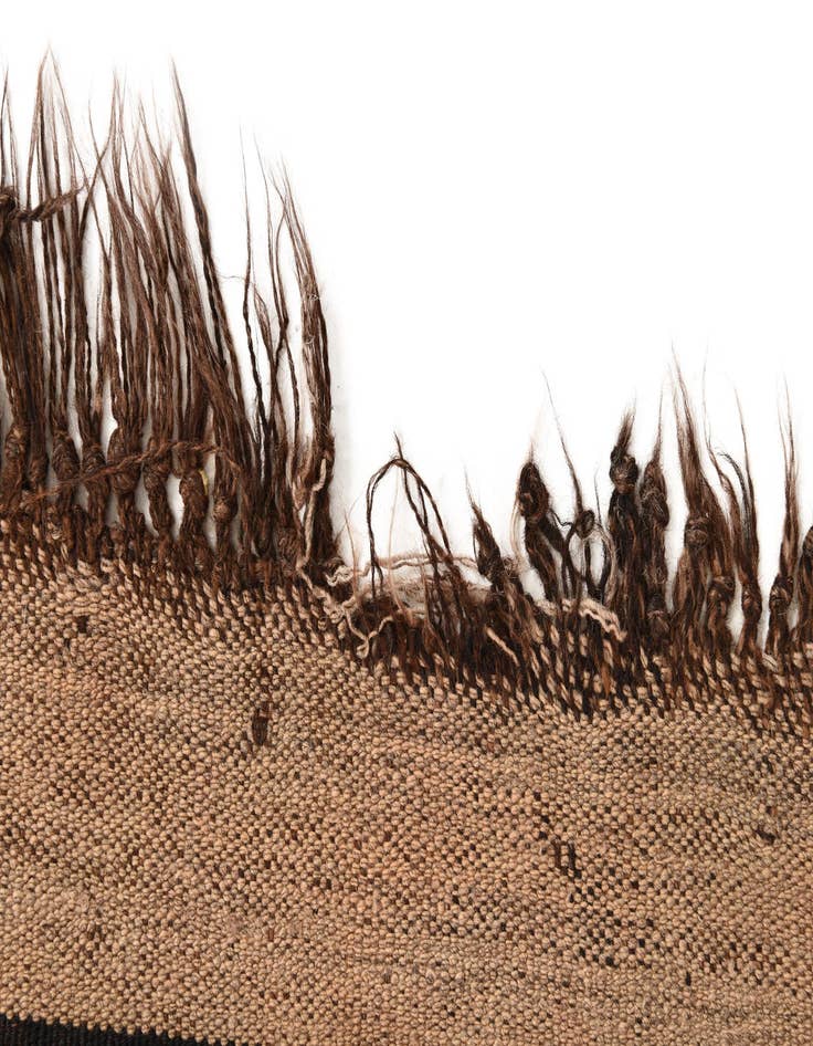 Detail image of 4' 7 x 12' 2  Hand Woven Kilim Fars Wool Runner Rug