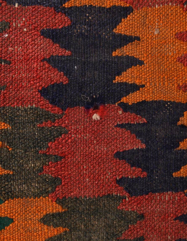 Detail image of 3' 5 x 9' 1  Hand Woven Kilim Fars Wool Runner Rug